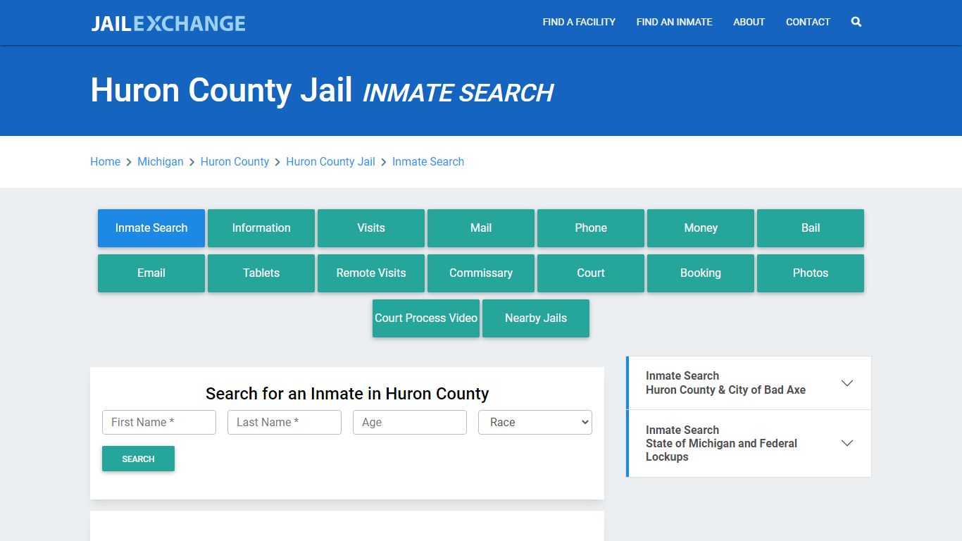 Huron County Jail, MI Inmate Search: Roster & Mugshots