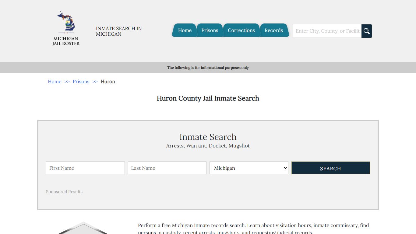 Huron County Jail Inmate Search - Michigan Jail Roster